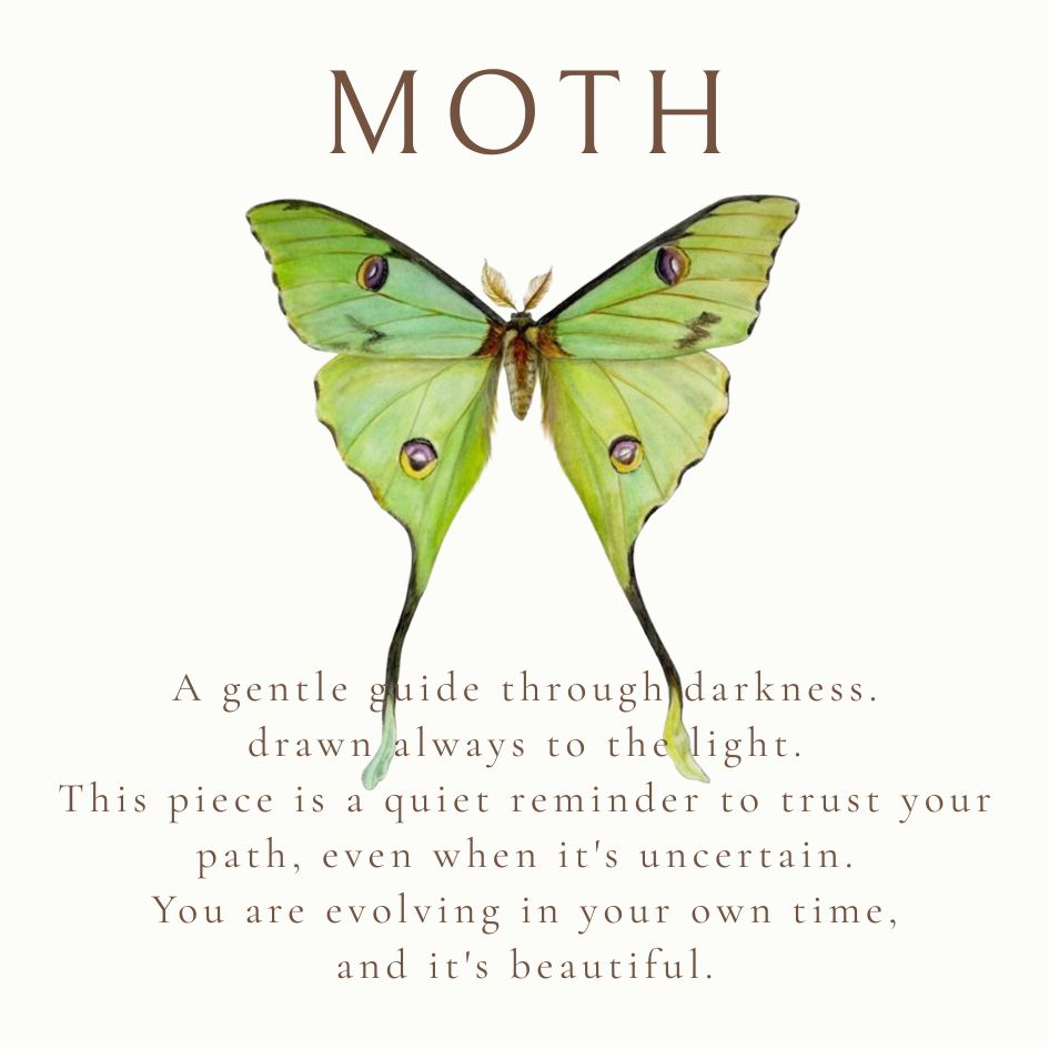 Moth Pendant Necklace