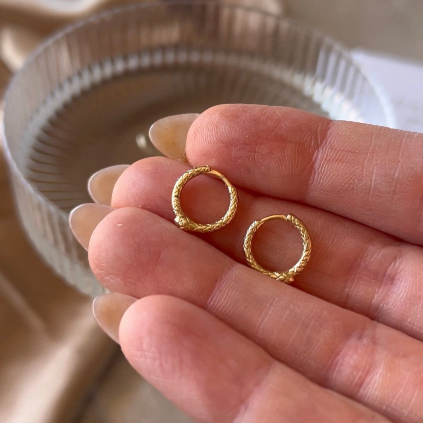 Solid Gold Snake Huggies