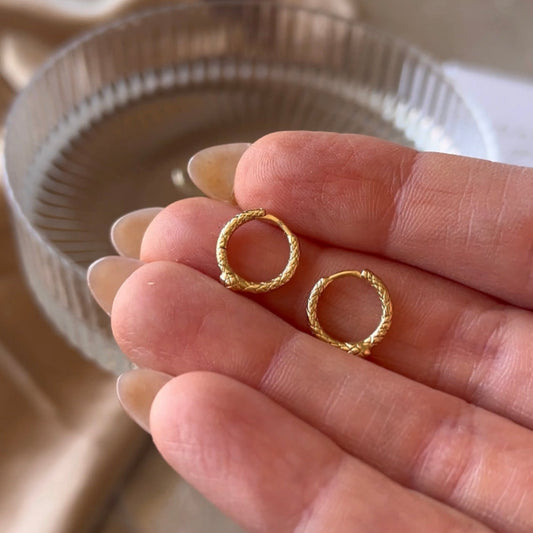 Solid Gold Snake Huggies