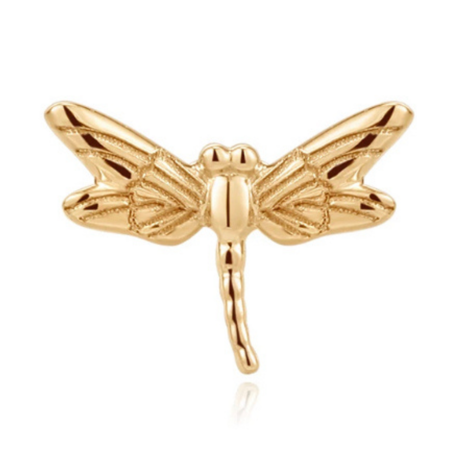 Solid Gold Dragonfly Studs