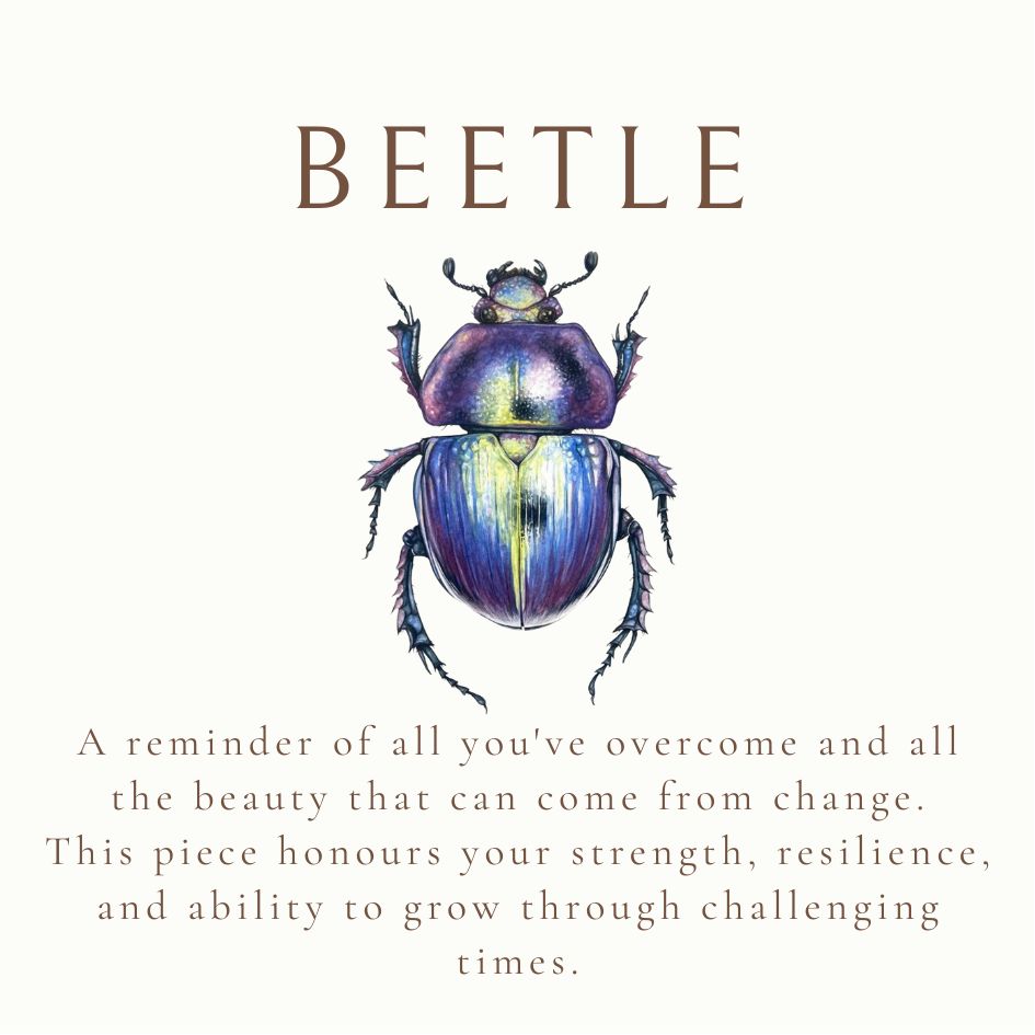 Beetle Pendant Necklace